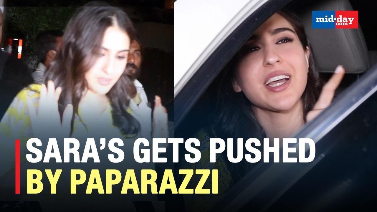 Sara Ali Khan Refuses To Pose After Getting Pushed By Paparazzi